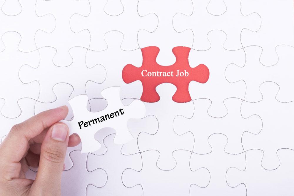 difference between Contract Jobs & Permanent Jobs